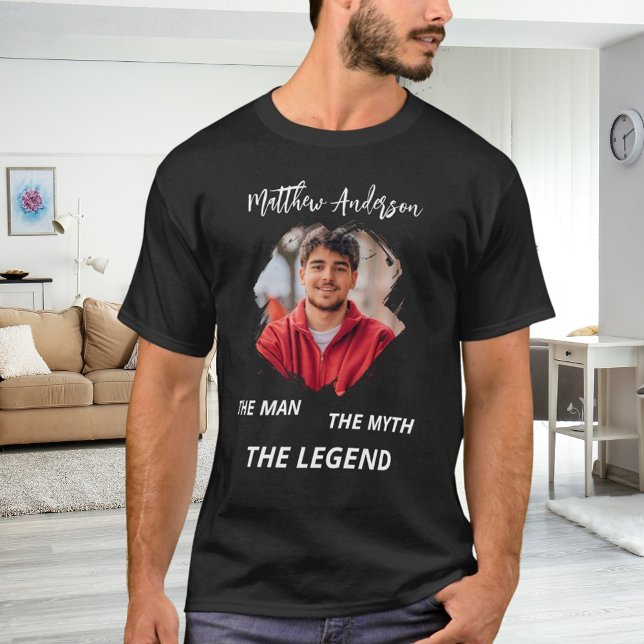 Fotomanns mytlegend namn roligt svart t shirt (Skapare uppladdad)