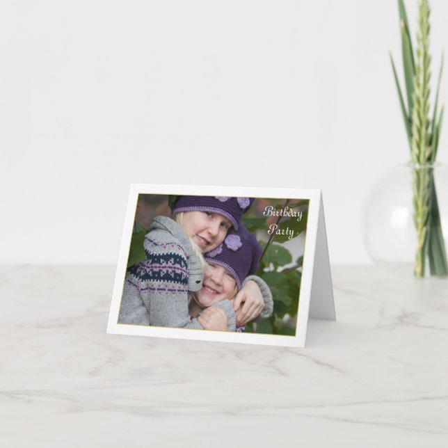 Fotomappad inbjudan i ramläge (Framsida)