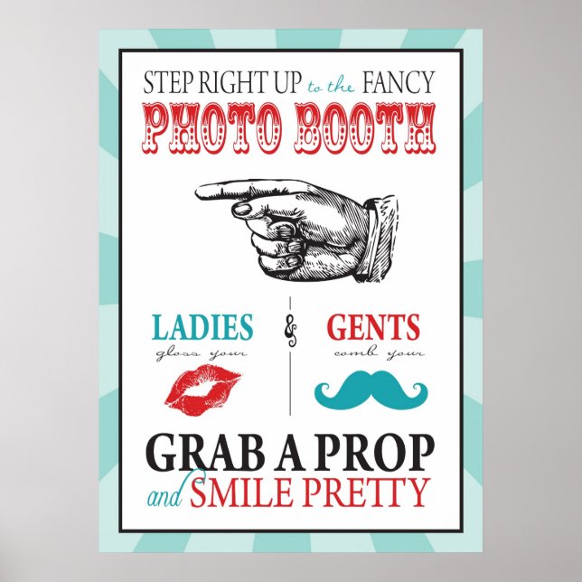 Fotomaskintavla för Karneval Cirkus Födelsedag L Poster (Framsidan)