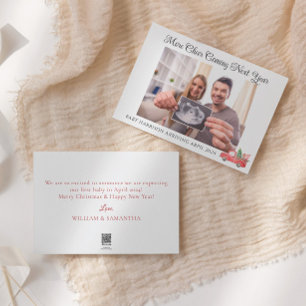 Fotomeddelande för Cute Helgdag-Gravid Julkort