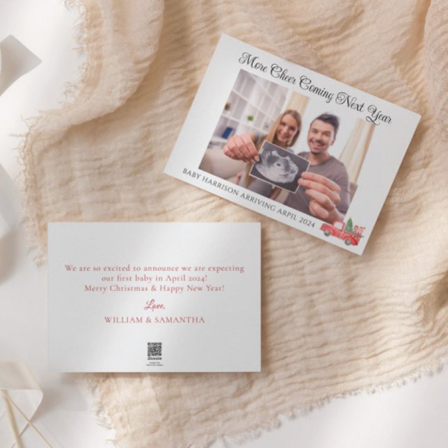 Fotomeddelande för Cute Helgdag-Gravid Julkort (Skapare uppladdad)