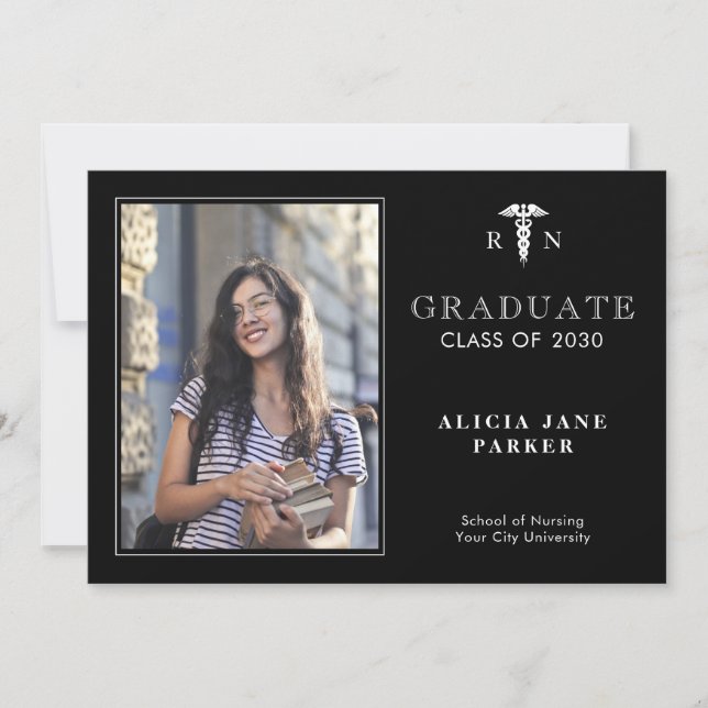 Fotomeddelande för sjuksköterskeskolan i studenten (Framsida)