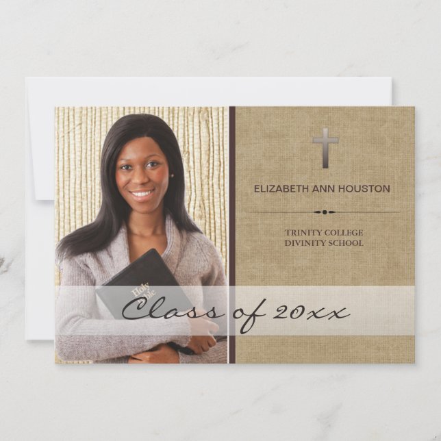 Fotomeddelande från Christian School Studenten Inbjudningar (Framsida)