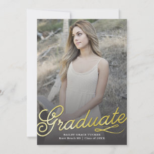 Fotomeddelande om Guld Student-skript Studenten Meddelande
