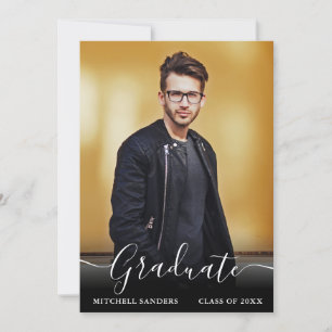 Fotomeddelande om Modern Calligraphy Script Grad Meddelande
