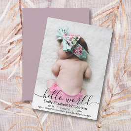 Fotomeddelande om modern kalligrafi i Nyfödd bebis