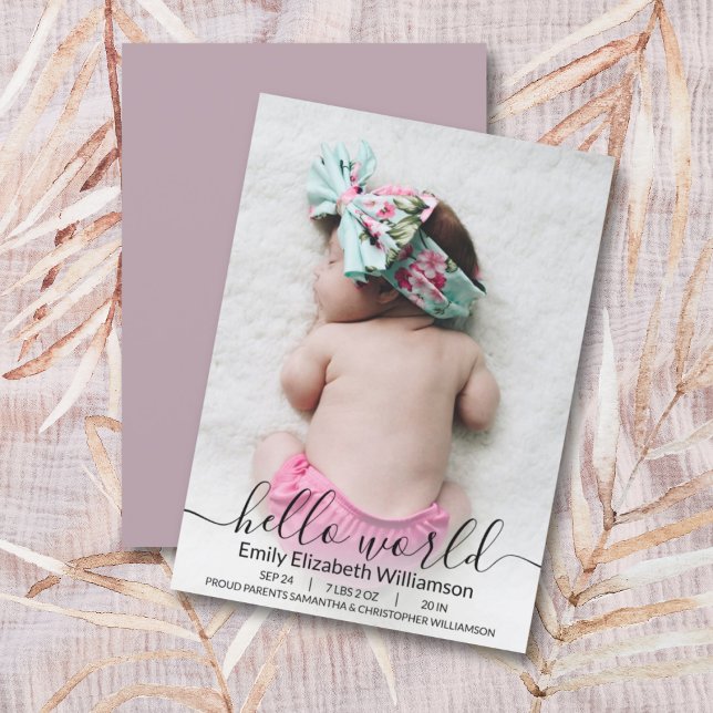 Fotomeddelande om modern kalligrafi i Nyfödd bebis (Skapare uppladdad)