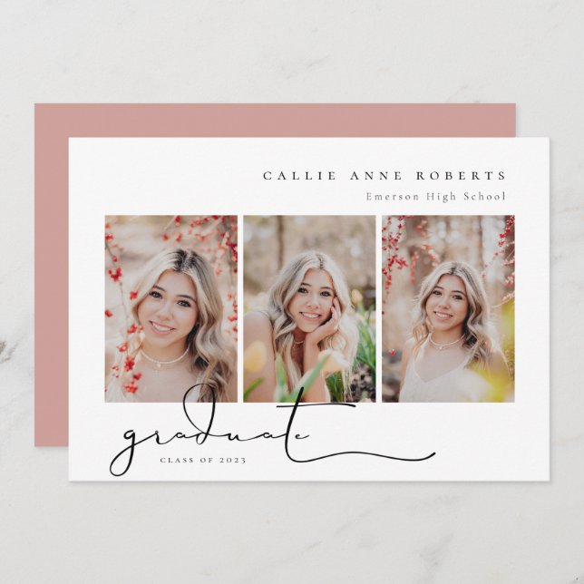 Fotomeddelande om ögonblicksbild av skript Student Meddelande (Fram/baksida)