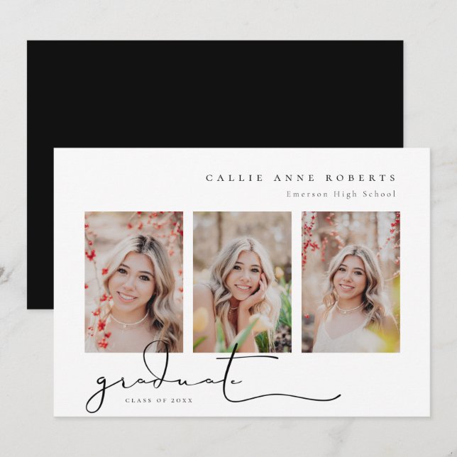 Fotomeddelande om ögonblicksbild av skript Student Meddelande (Fram/baksida)