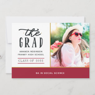 Fotomeddelande om Red och Guld Studenten Meddelande
