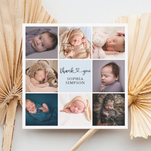 Fotomeddelande om tack Heart-skript Meddelande