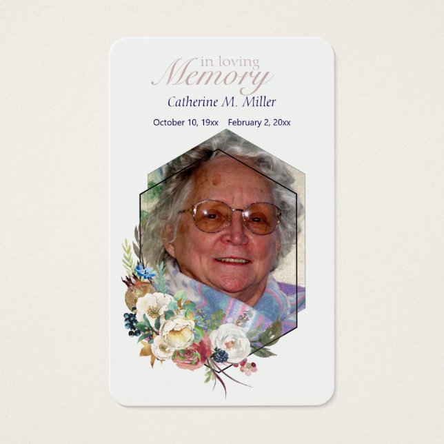 Fotominne för höst Ro Visitkort (Framsida)