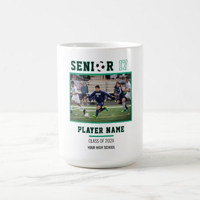 Fotominne från fotbollsseior kväll kaffemugg (Center)