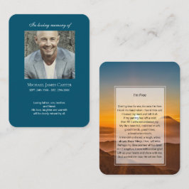 Fotominne Jag är gratis bönekort Visitkort