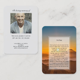 Fotominne Jag är gratis bönekort Visitkort