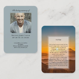 Fotominne Jag är gratis bönekort Visitkort