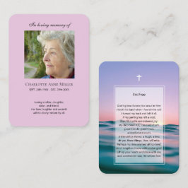 Fotominne Jag är gratis bönekort Visitkort