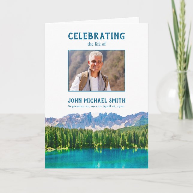 Fotominnesanteckning för originalordning för berg program (Framsida)