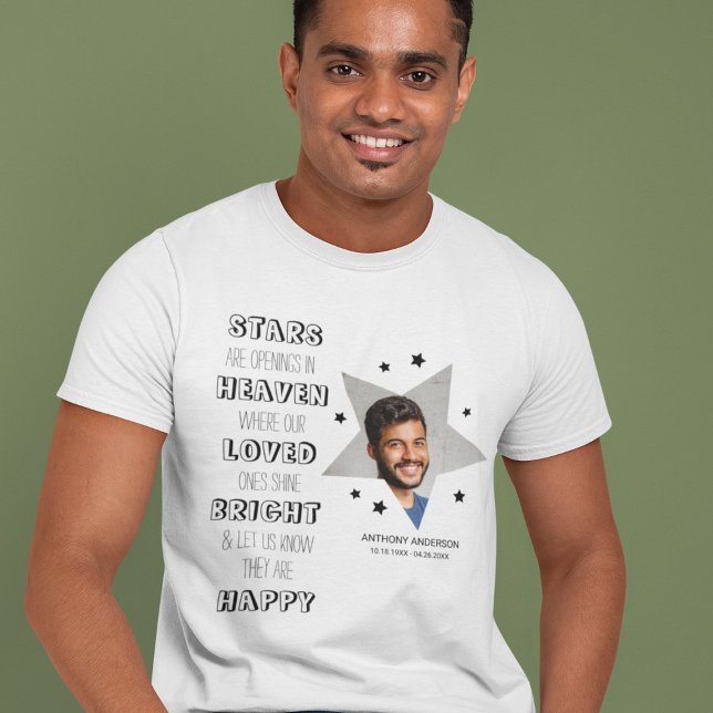 Fotominnesmärke för personlig Star T Shirt (Skapare uppladdad)