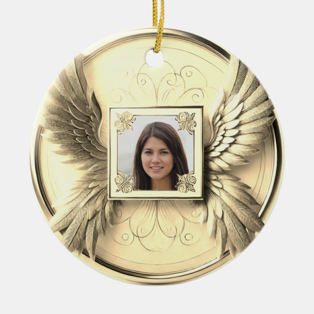 Fotominnesmärke Julgransprydnad Keramik (Framsidan)