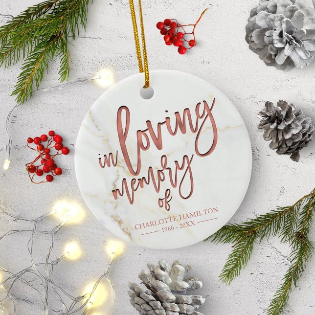 Fotominnesminne i Personligen Loving Memory Julgransprydnad Keramik (Skapare uppladdad)