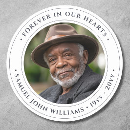 Fotominnesminne Runt Klistermärke