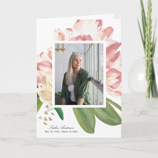 Fotominnesprogram för vattenfärgsTulips Program (Framsida)