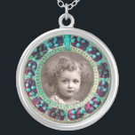 FOTOMMALL FÖR FLORENTINFLÖDEN FÖR RENAISSANCE SILVERPLÄTERAT HALSBAND<br><div class="desc">Elegant, klassisk, vibrerande Renaissance bra konst, mästerverk från Bottega della Robbia ( Florens - Italien ) på ljusbrun, gult, grönt, blått, färg.</div>