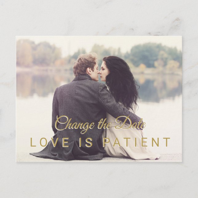 Fotomodern ändrar datumet för uppskjutandet av brö vykort (Framsida)