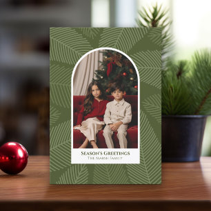Fotomodern båge - Viktigt grenar jul Julkort