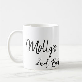 Fotomodern enkel bild av djurets födelsedagsfödels kaffemugg