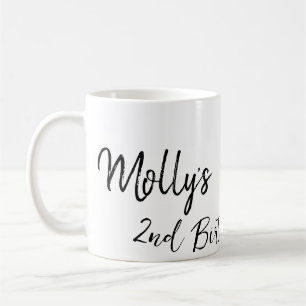 Fotomodern enkel bild av djurets födelsedagsfödels kaffemugg