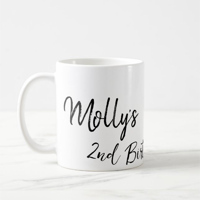 Fotomodern enkel bild av djurets födelsedagsfödels kaffemugg (Vänster)