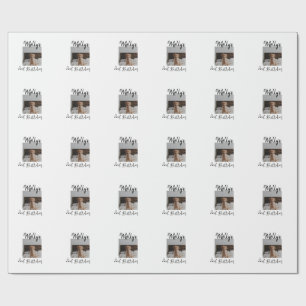 Fotomodern enkel bild av djurets födelsedagsfödels presentpapper