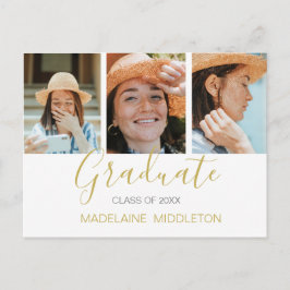 Fotomodern inbjudan till Student Studentfest Vykort