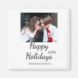 Fotomodern presenttext i familjen glad helg Barn Magnet