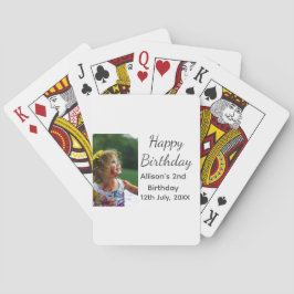 Fotomodernt klassiskt tillägg av namn date grattis casinokort