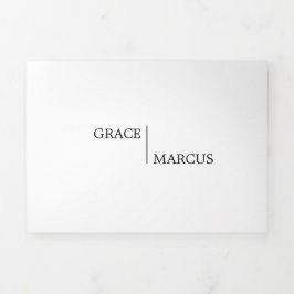 Fotomonogram Bilingual Wedding-inbjudan