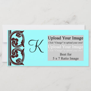 Fotomonogram Chocolate Teal Rack Card-mall