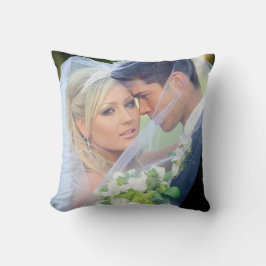 FotoMonogramnamn som gifta sig minnessaken, kudder Kudde