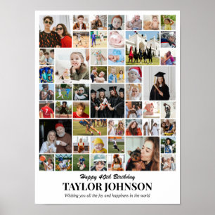 Fotomontage 50 bilder 12x16 18x24 24x32 30x40 poster