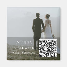 Fotomottagare Fyrkantig QR Magnetiskt Visitkort