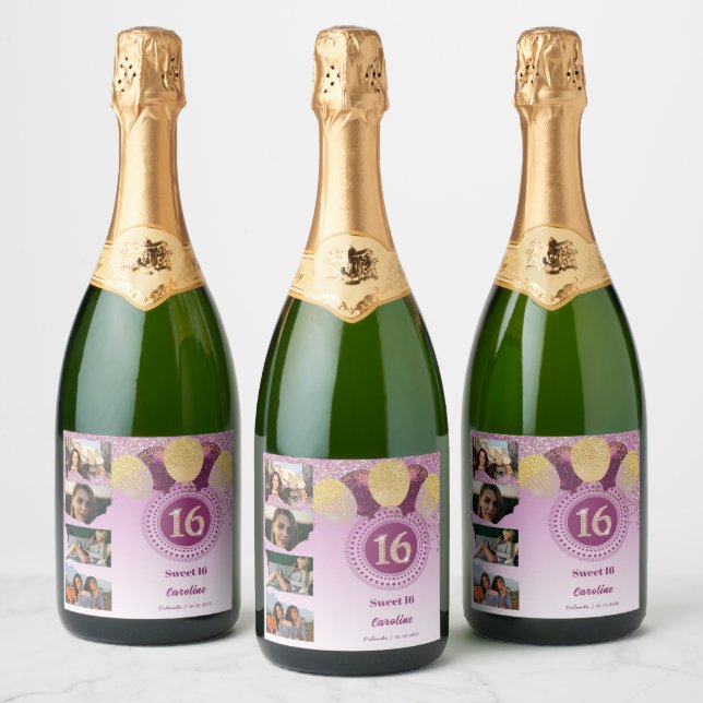 Foton, 16:e födelsedagen Ro Glitter Champagne (Flaskor)
