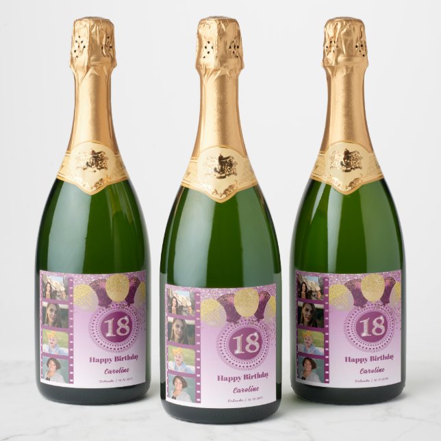 Foton, 18:e födelsedagen Ro Glitter Champagne (Flaskor)