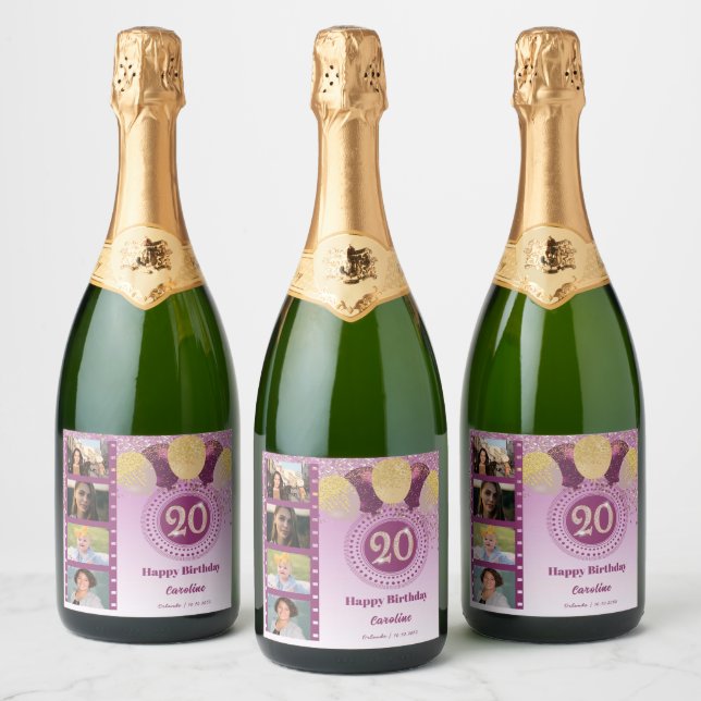Foton, 20:e födelsedagen Ro Glitter Champagne (Flaskor)