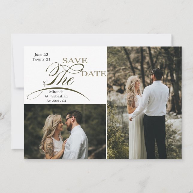 Foton 2 för leksaksliknande typografi spara datumet (Framsida)