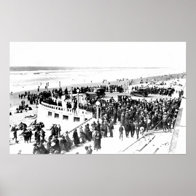 Foton 2 för strandpromenad i sidled och fotsteg 2 poster (Framsidan)