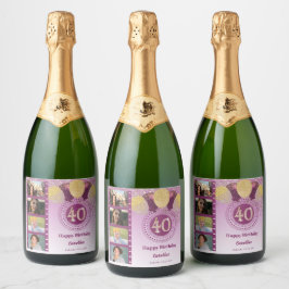 Foton, 40:e födelsedagen Ro Glitter Champagne