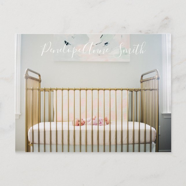 foton baby vykort meddelande (Framsida)