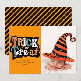 Foton bus eller godis Happy halloween Kort